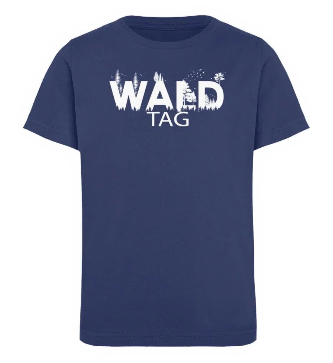 Wald Tag schwarz/weiß - Kinder Bio T-Shirt