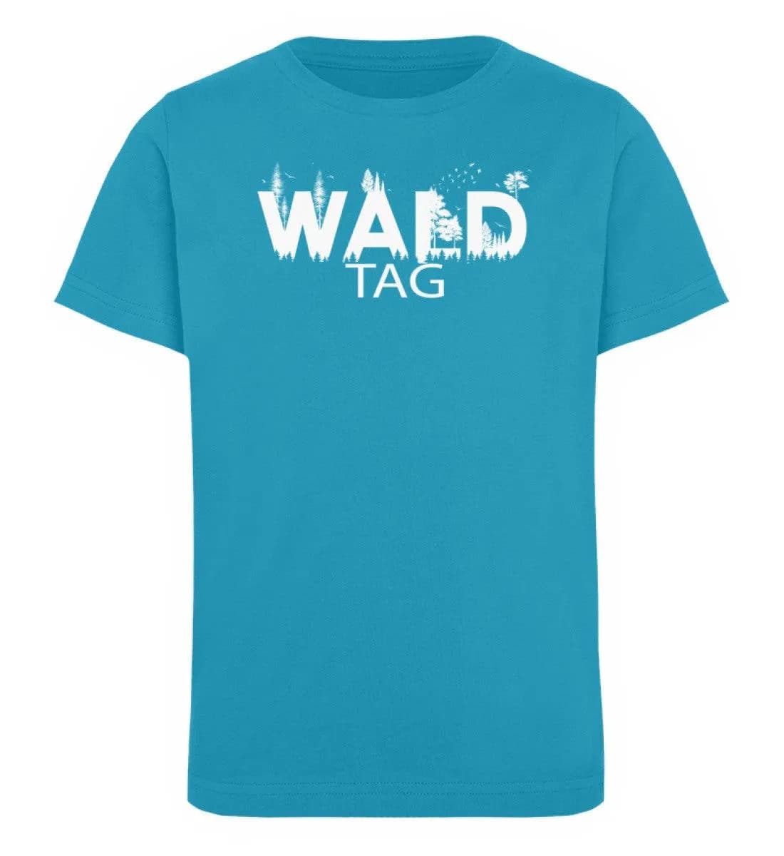 Wald Tag schwarz/weiß - Kinder Bio T-Shirt