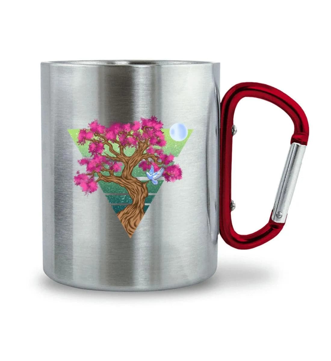 Triangletree - Edelstahltasse mit Karabinergriff