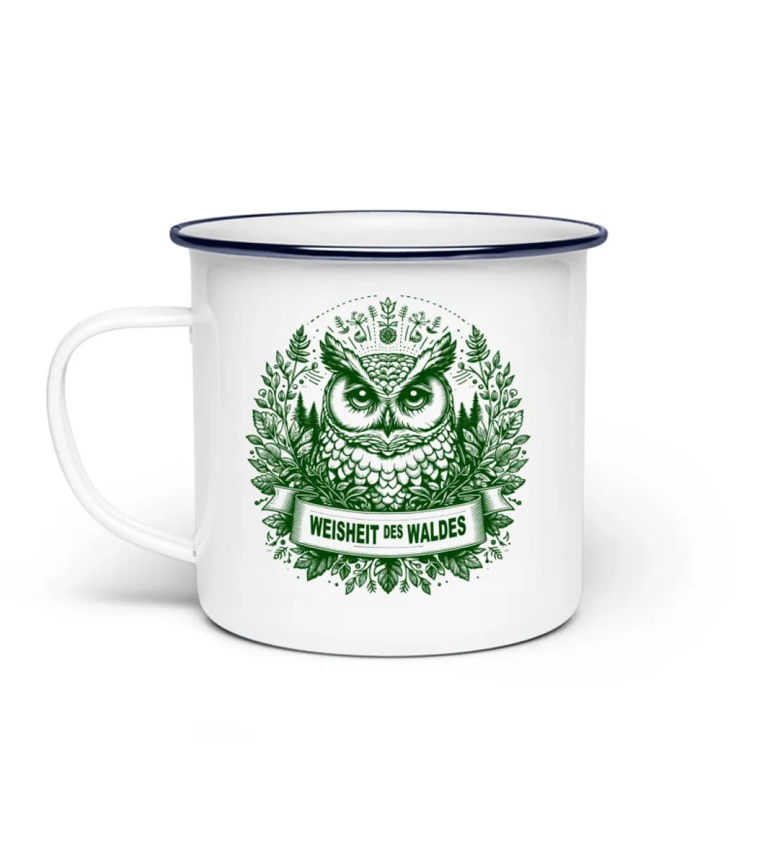 Weisheit des Waldes - Emaille Tasse