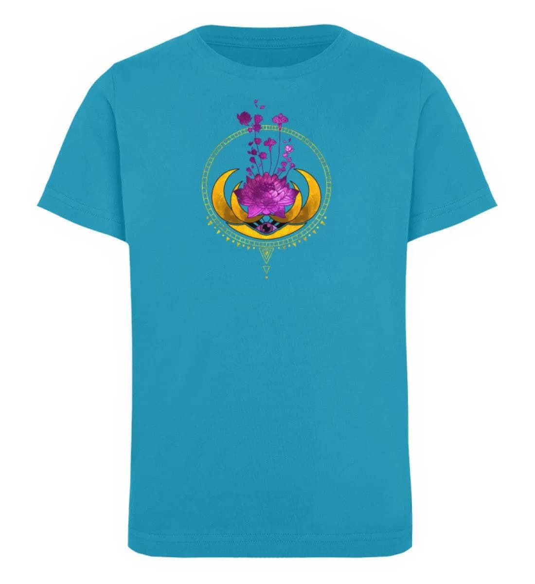 Lotusblume mit Monden gold - Kinder Bio T-Shirt