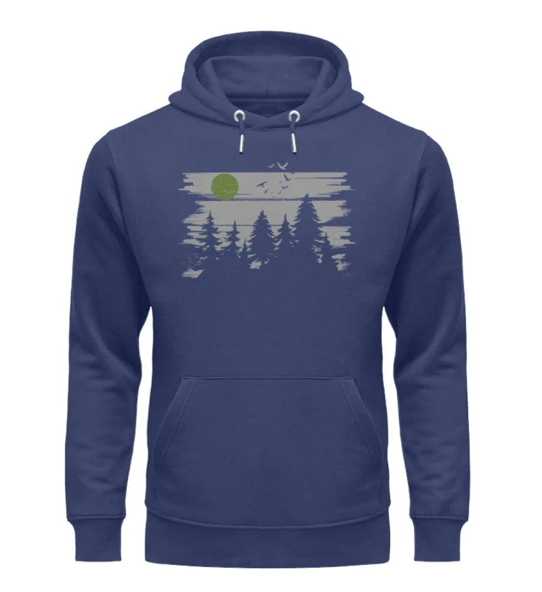 Wald mit Vollmond - Unisex Premium Bio Hoodie