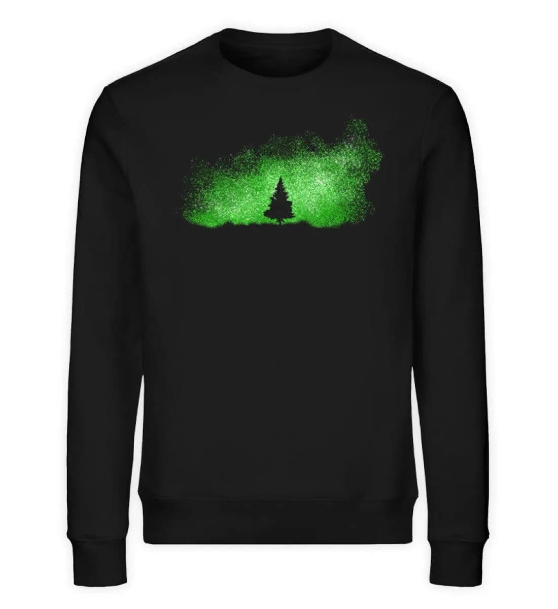 Baum im Sternenhimmel orange - Unisex Bio Sweatshirt