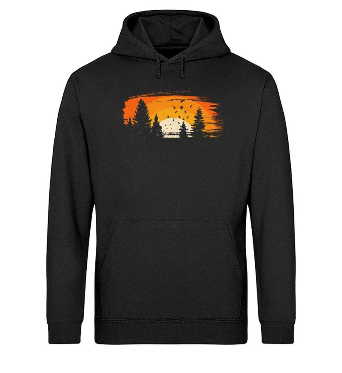 Wald mit Vögeln - Unisex Basic Bio Hoodie