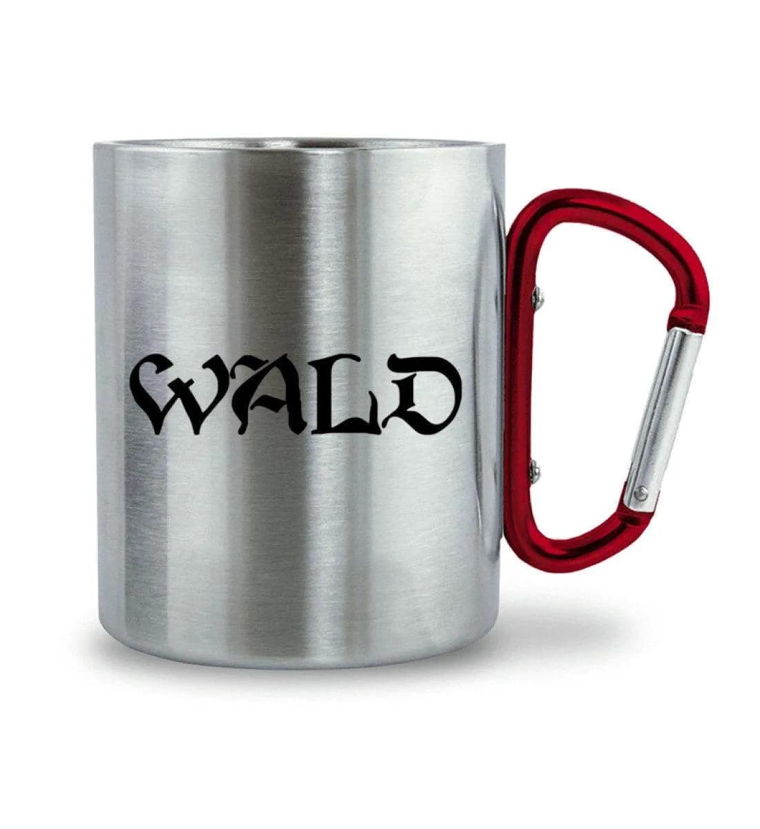 Wald - Edelstahltasse mit Karabinergriff