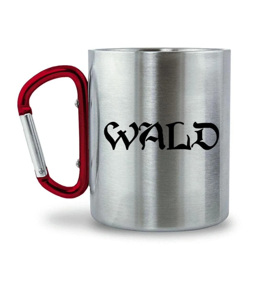 Wald - Edelstahltasse mit Karabinergriff