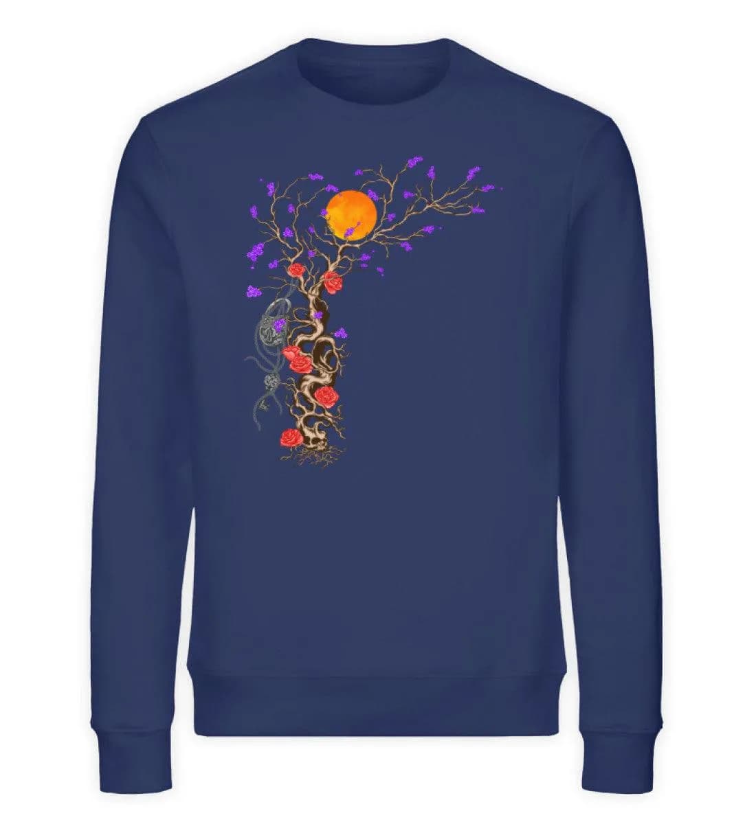 Padlock with roses - Unisex Bio Sweatshirt