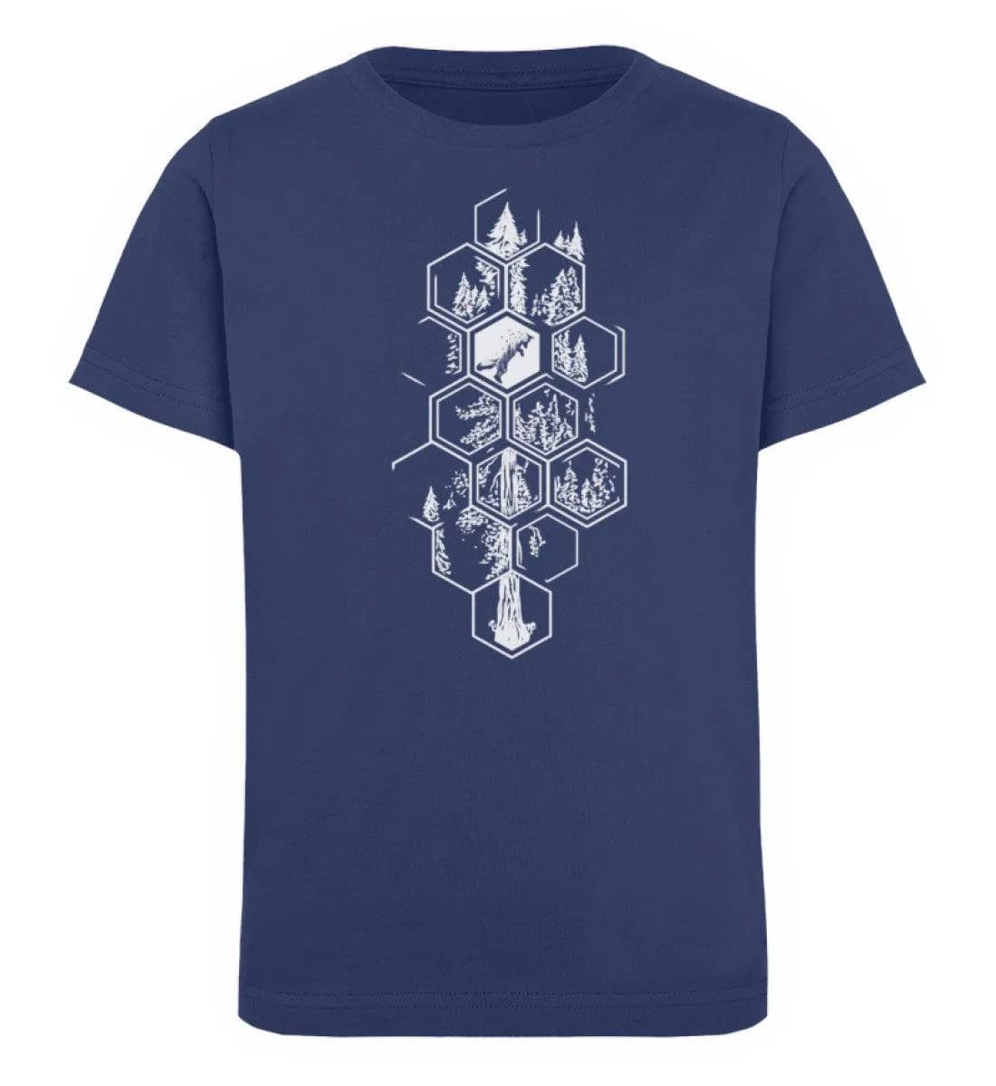 Hexagon Wald - Kinder Bio T-Shirt