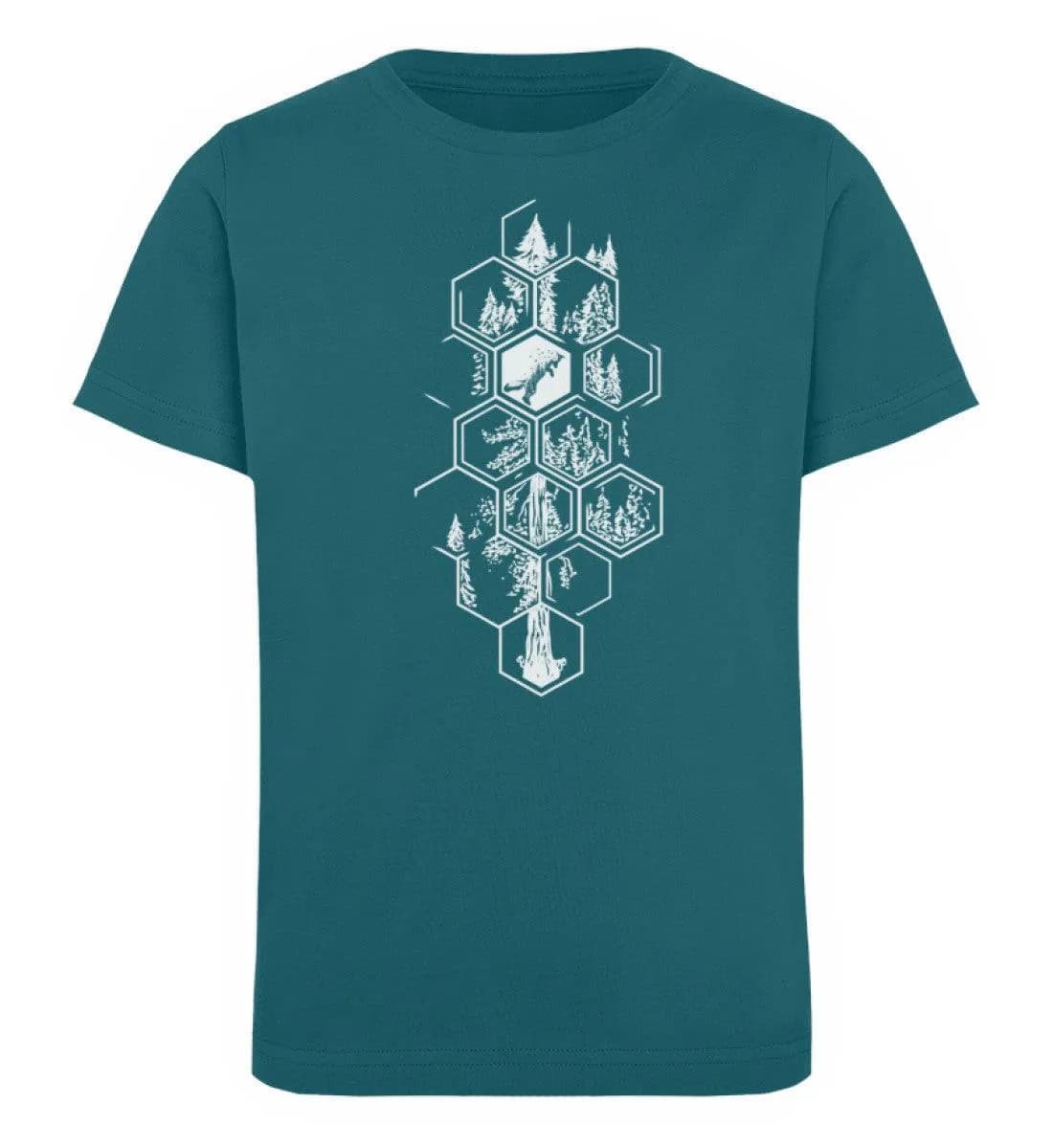 Hexagon Wald - Kinder Bio T-Shirt