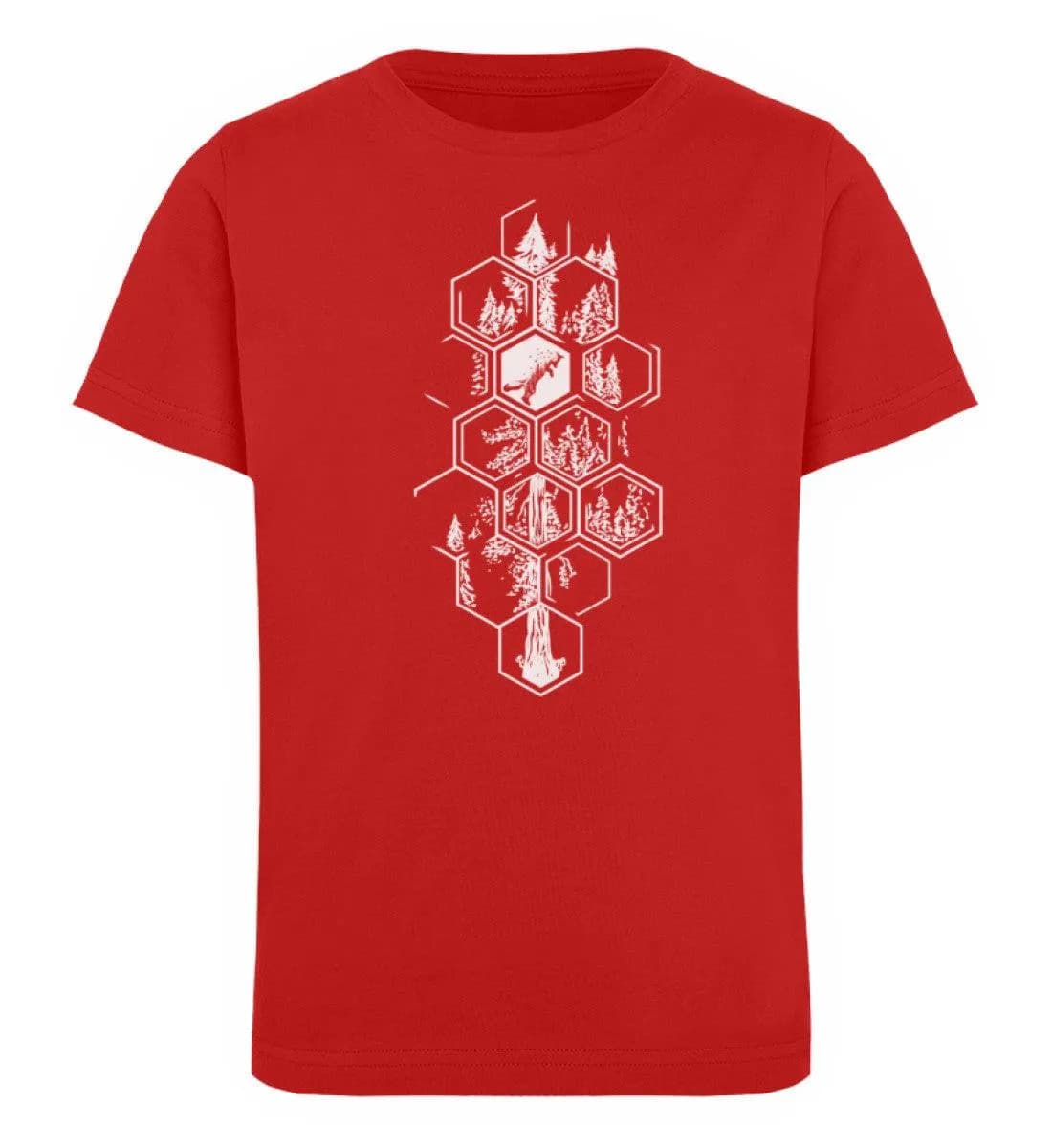 Hexagon Wald - Kinder Bio T-Shirt