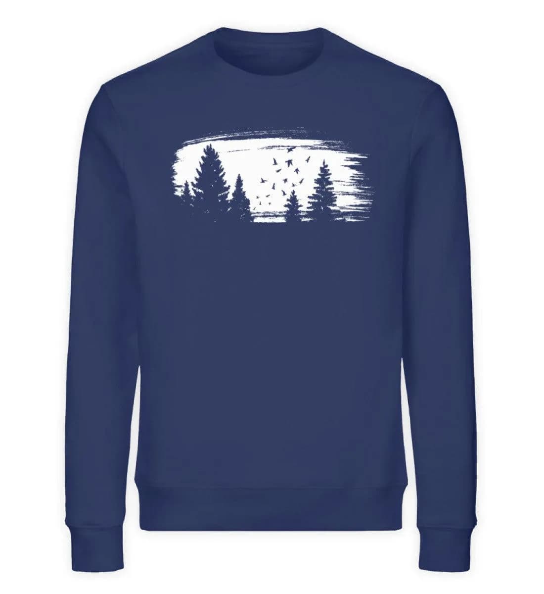Wald mit Vögeln - Unisex Bio Sweatshirt