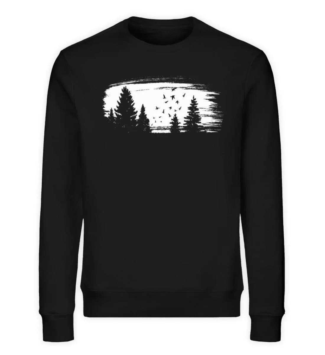 Wald mit Vögeln - Unisex Bio Sweatshirt