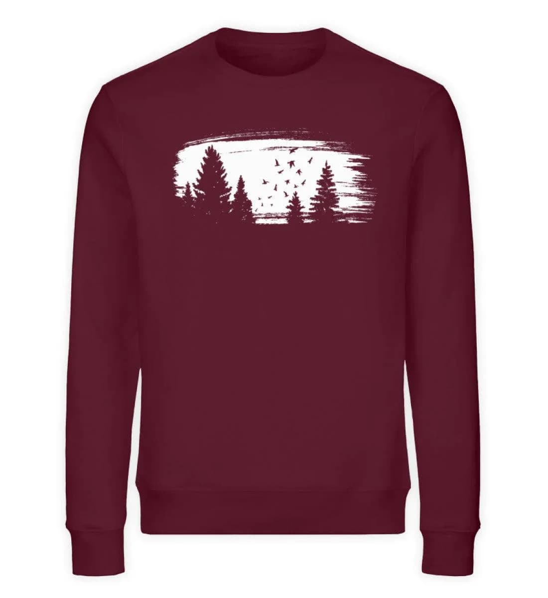 Wald mit Vögeln - Unisex Bio Sweatshirt