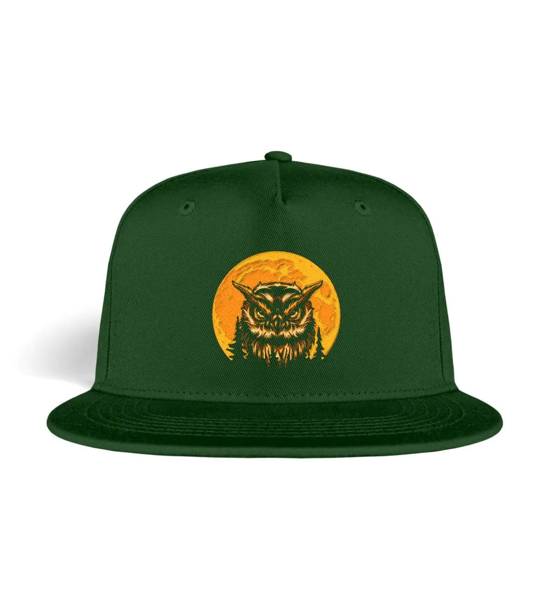 Eule Wald Mond - Snapback Cap Mit Stick