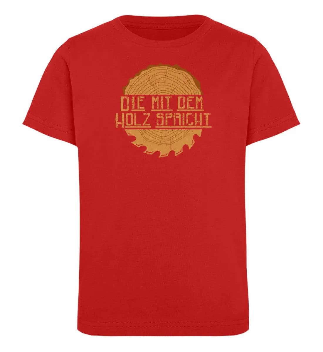Die mit dem Holz spricht - Kinder Bio T-Shirt