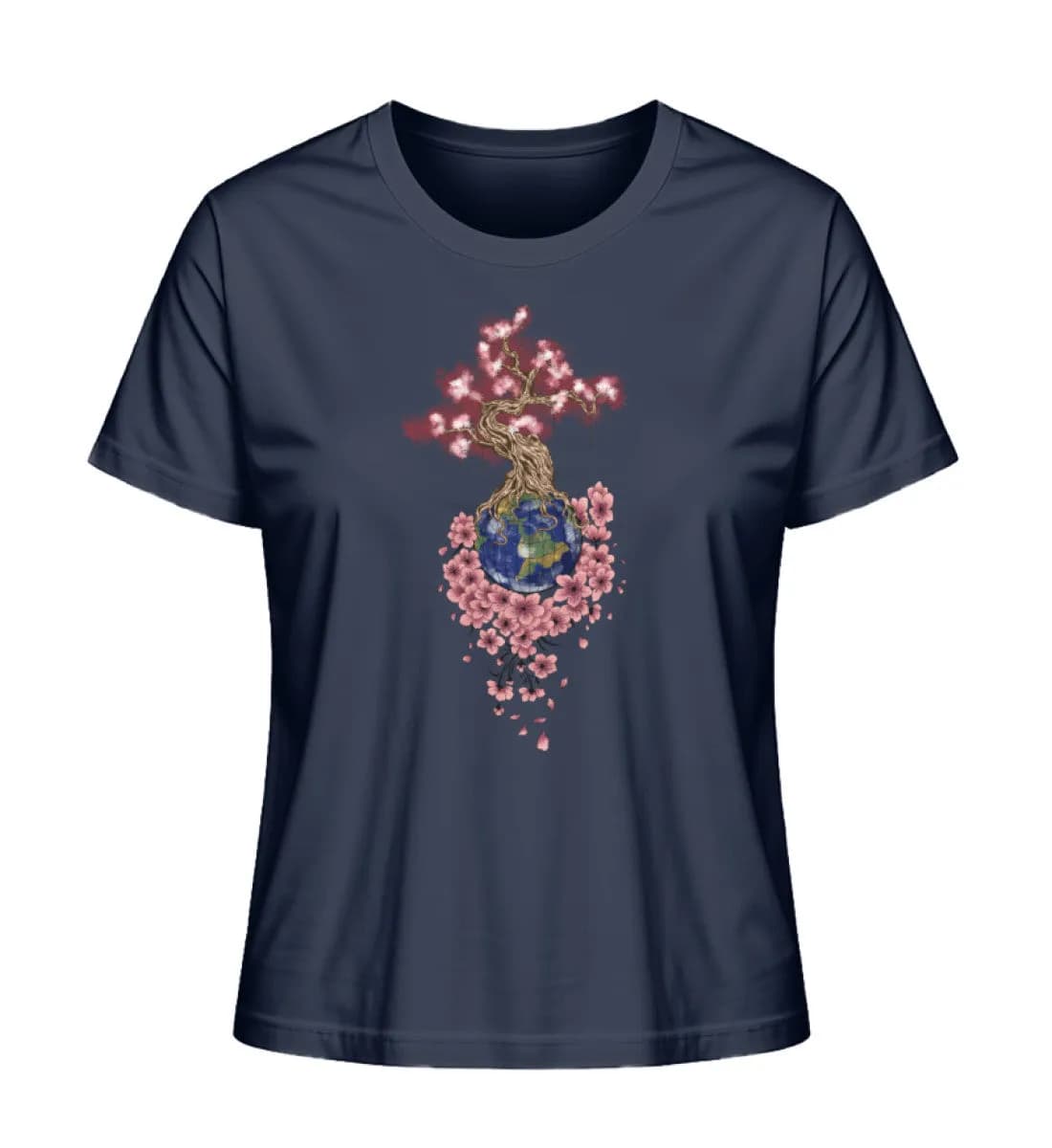 Flowertree Earth - Damen Premium Bio Shirt