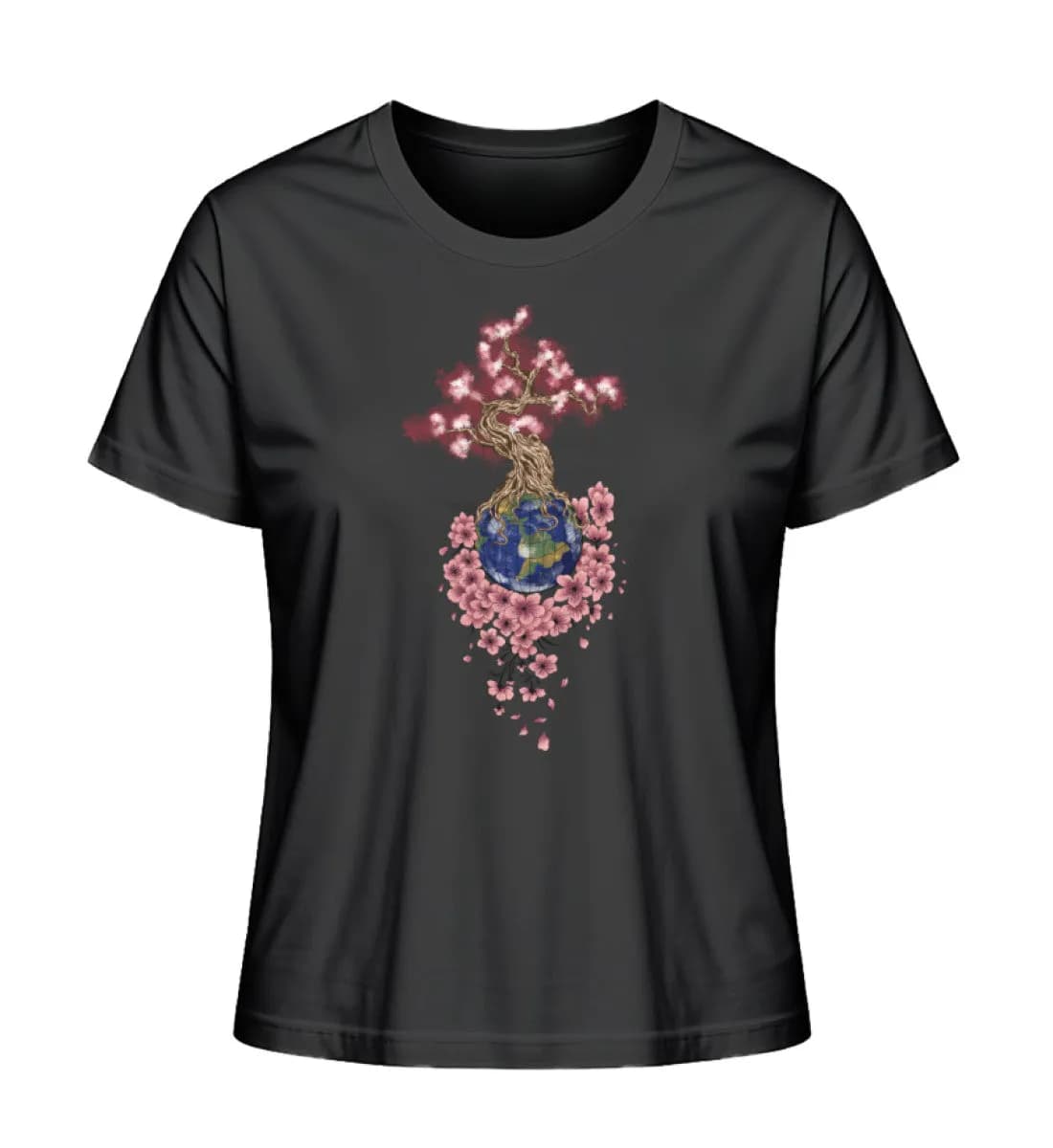 Flowertree Earth - Damen Premium Bio Shirt