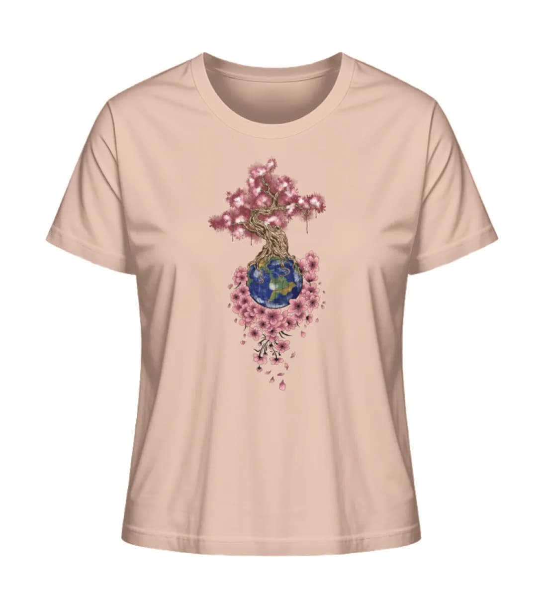 Flowertree Earth - Damen Premium Bio Shirt