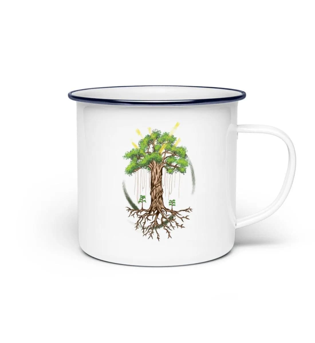 Big tree shining - Emaille Tasse