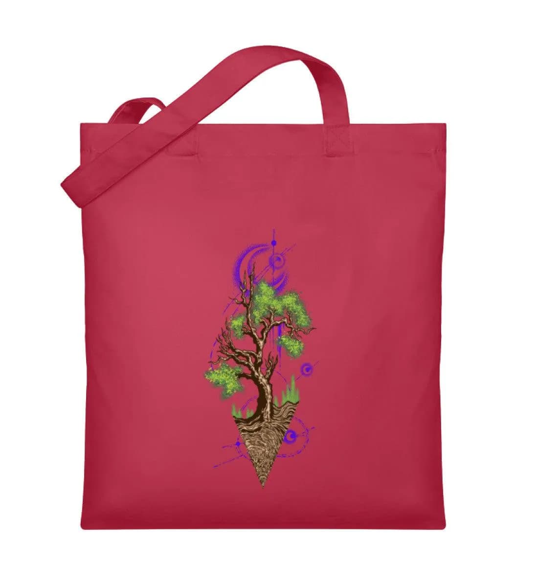 Tree with Moon - Organic Jutebeutel