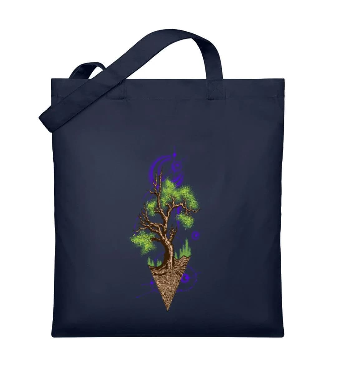 Tree with Moon - Organic Jutebeutel