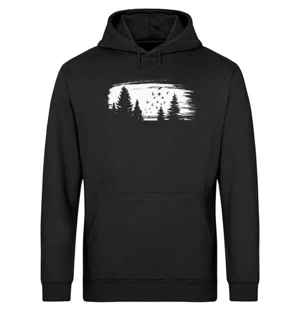 Wald mit Vögeln - Unisex Basic Bio Hoodie