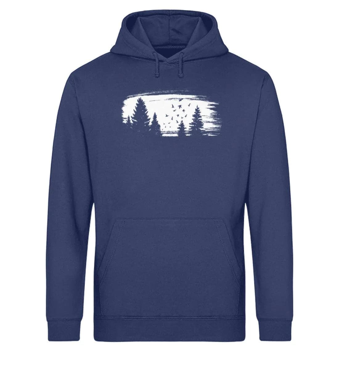 Wald mit Vögeln - Unisex Basic Bio Hoodie