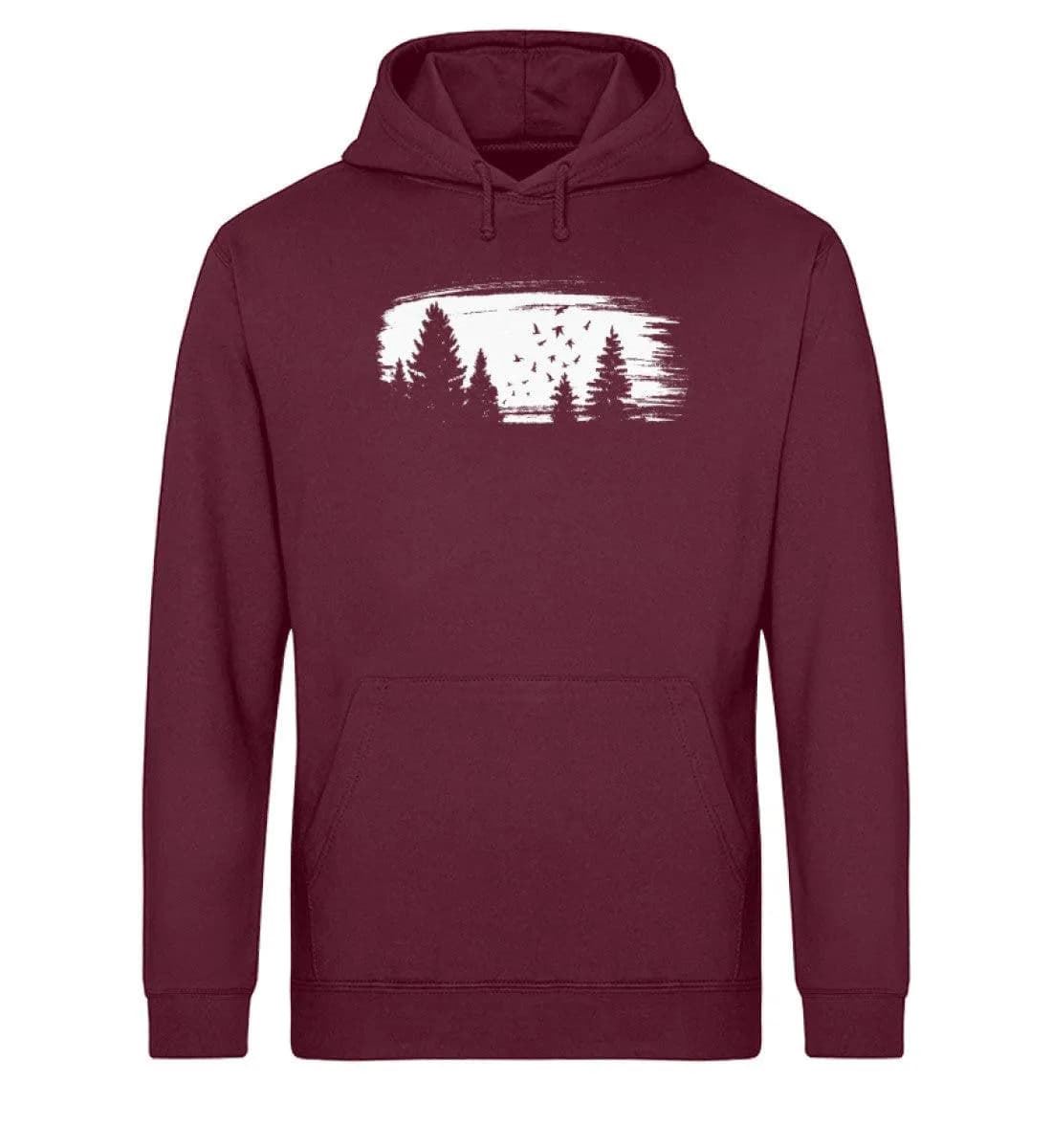 Wald mit Vögeln - Unisex Basic Bio Hoodie