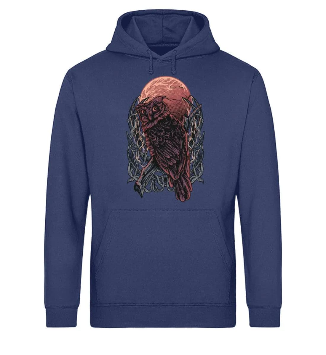 Eule Blutmond - Unisex Basic Bio Hoodie