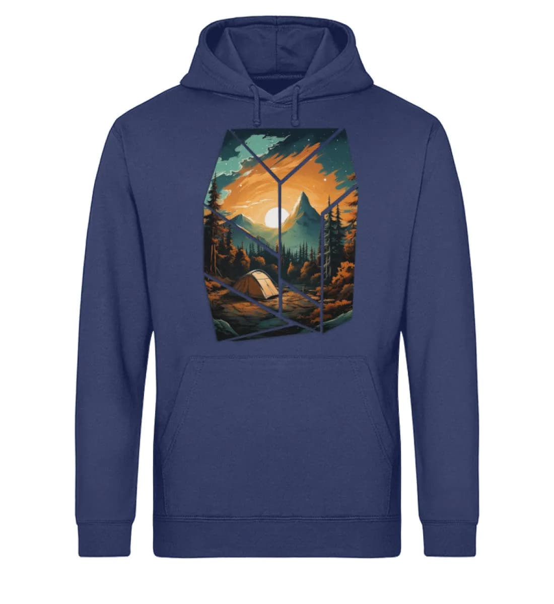 Camping in nature - Unisex Basic Bio Hoodie