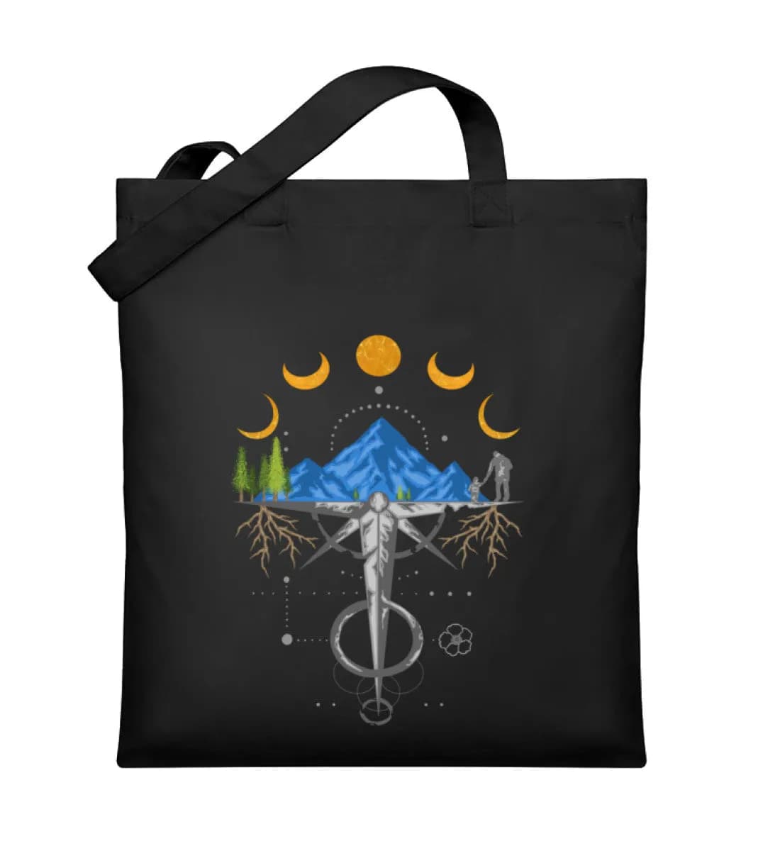 Harmonie der Berge - Organic Jutebeutel