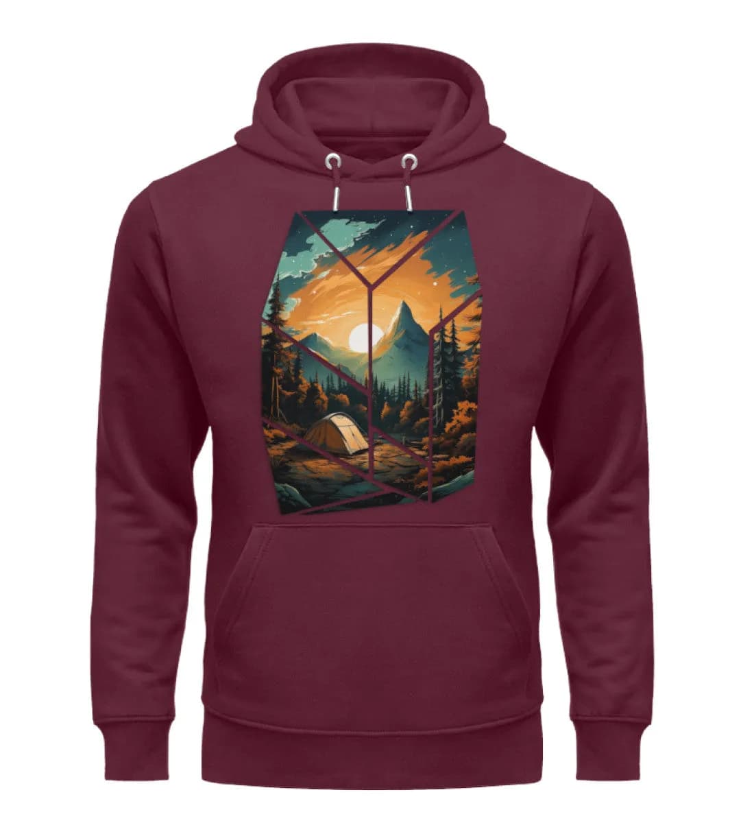 Camping in nature - Unisex Premium Bio Hoodie