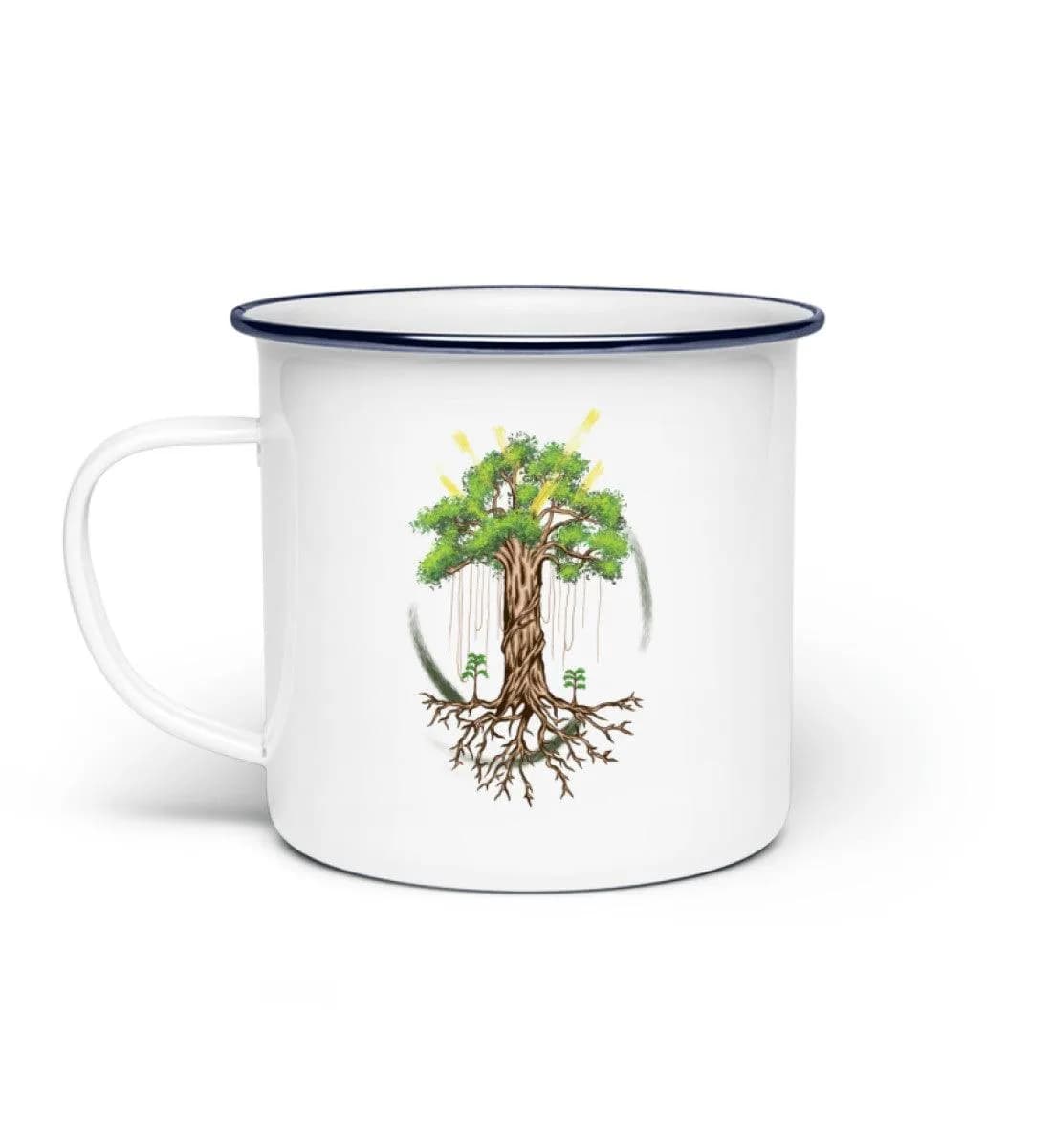 Big tree shining - Emaille Tasse
