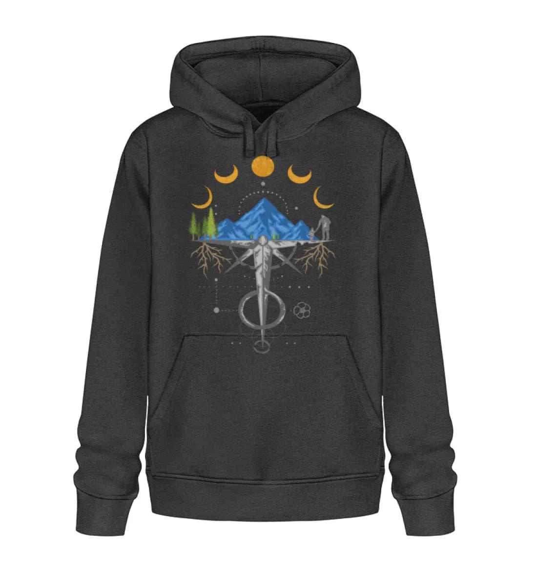 Harmonie der Berge - Unisex Basic Bio Hoodie