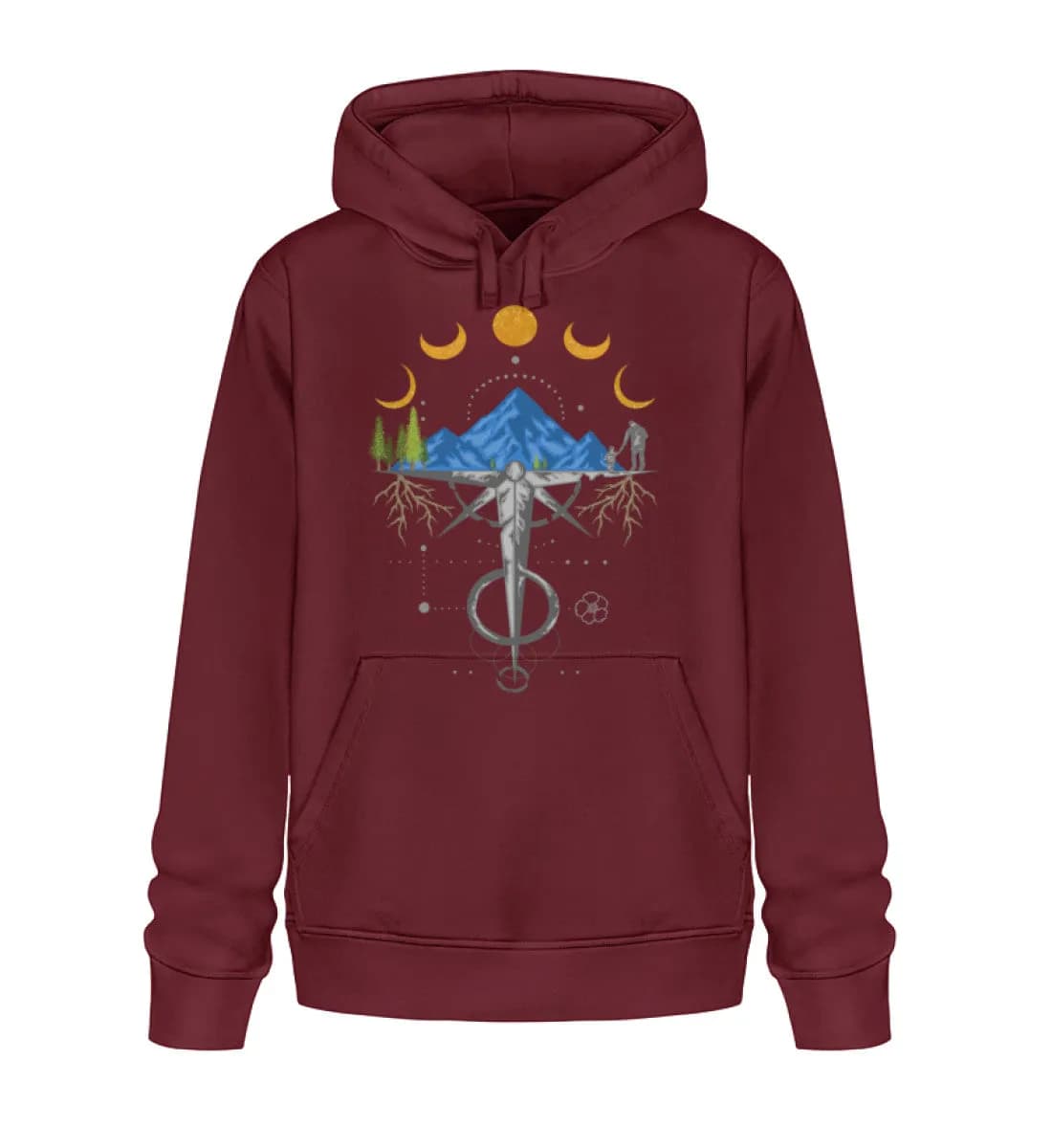 Harmonie der Berge - Unisex Basic Bio Hoodie