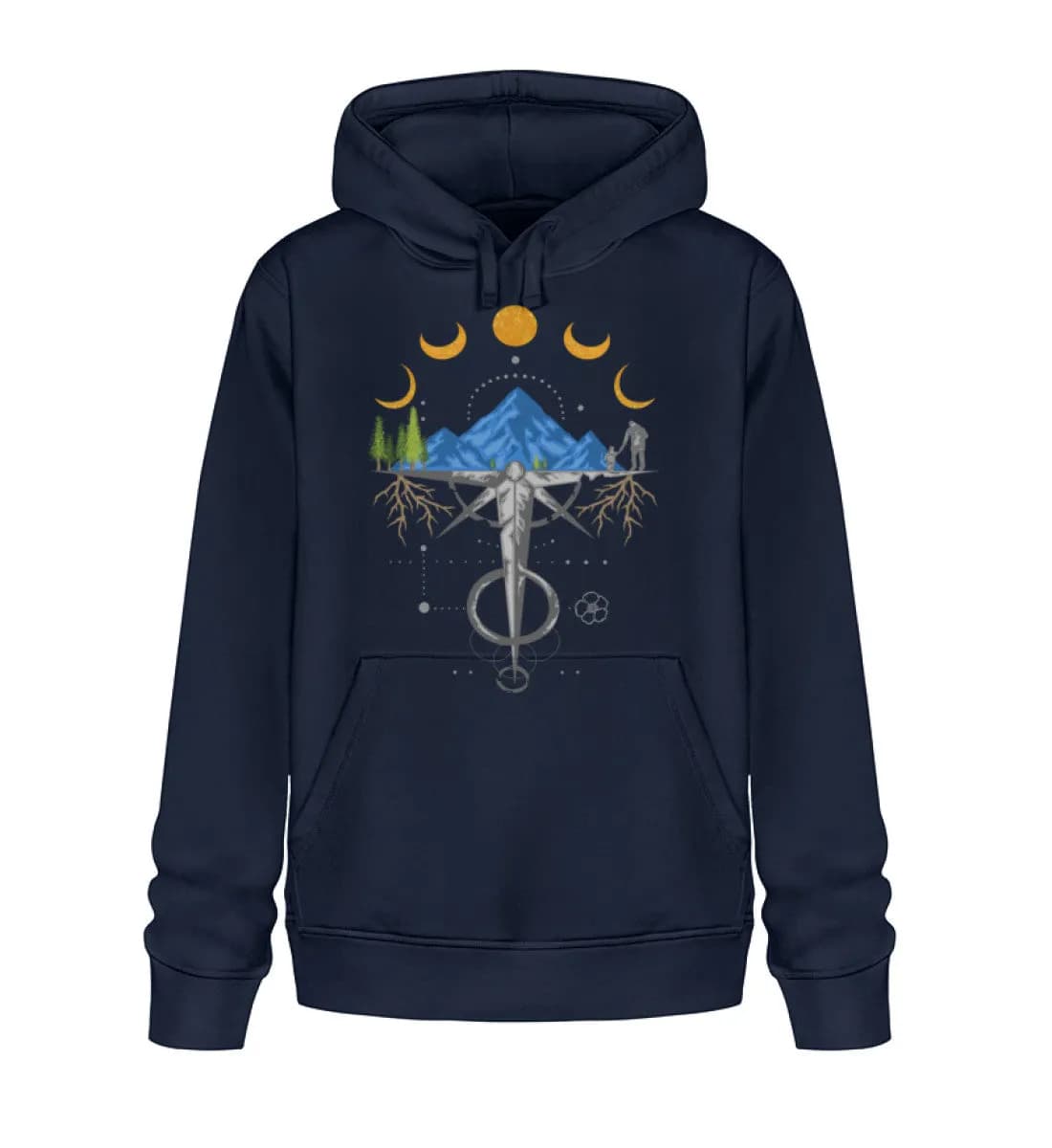 Harmonie der Berge - Unisex Basic Bio Hoodie