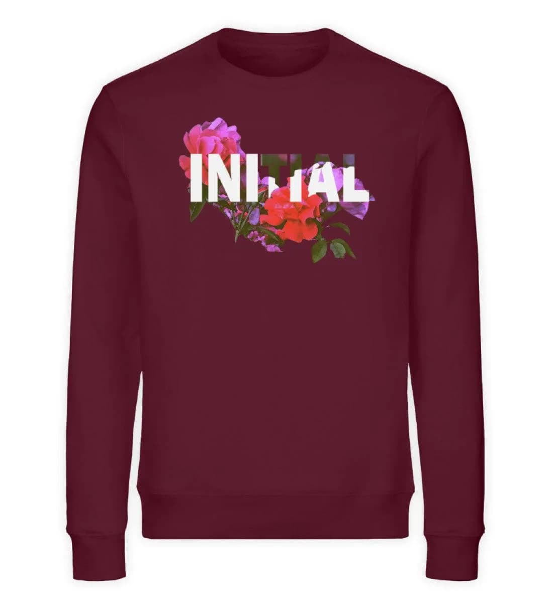 Initial Flowers - Unisex Bio Sweatshirt