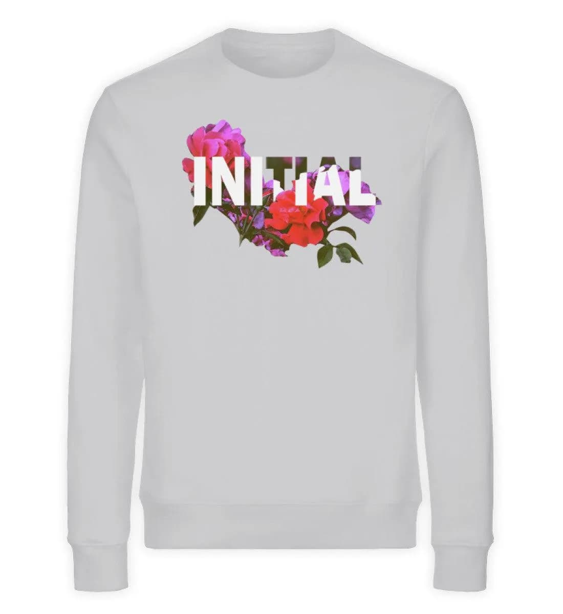 Initial Flowers - Unisex Bio Sweatshirt
