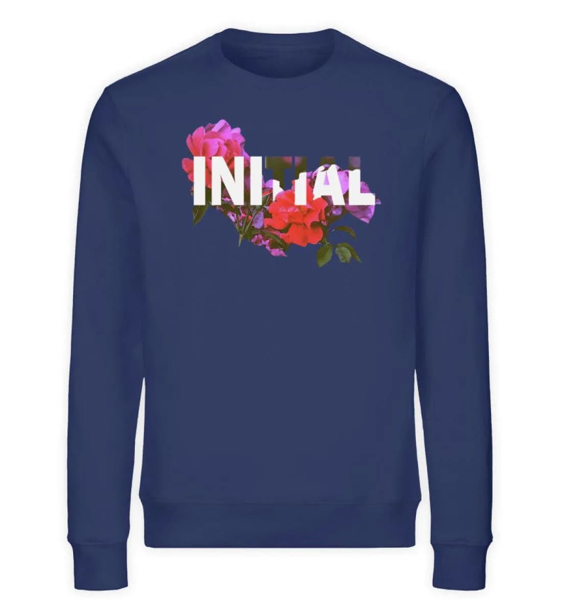 Initial Flowers - Unisex Bio Sweatshirt