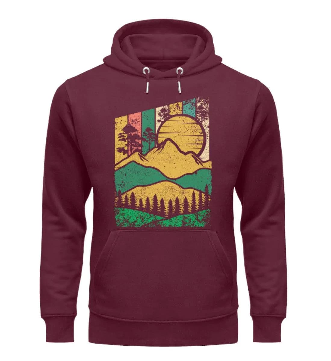 Berg Wald Sonne - Unisex Premium Bio Hoodie