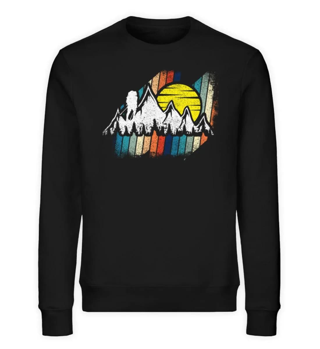 Berge mit Sonne - Unisex Bio Sweatshirt