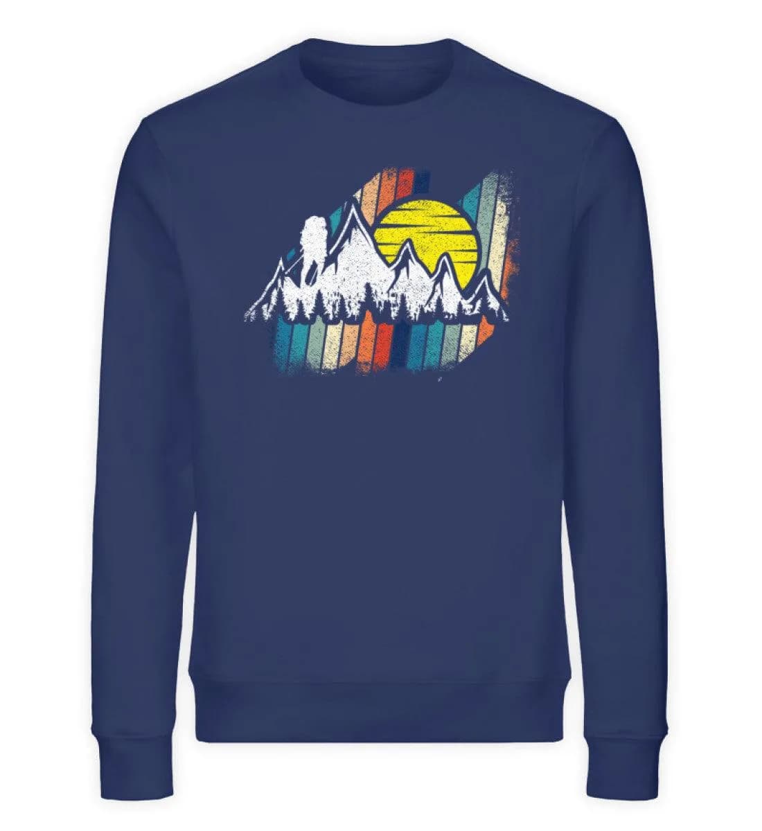 Berge mit Sonne - Unisex Bio Sweatshirt
