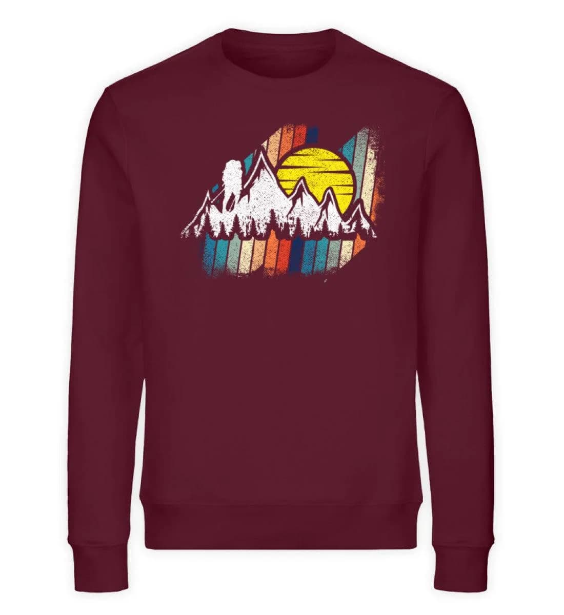 Berge mit Sonne - Unisex Bio Sweatshirt
