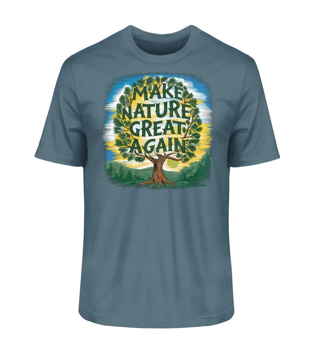 Make Nature great again Tree - Herren Premium Bio Shirt