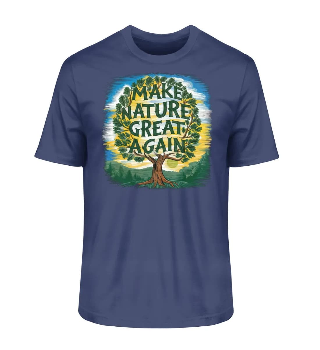 Make Nature great again Tree - Herren Premium Bio Shirt