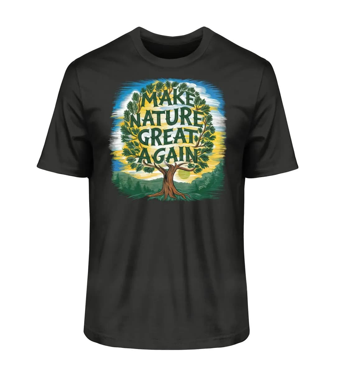Make Nature great again Tree - Herren Premium Bio Shirt