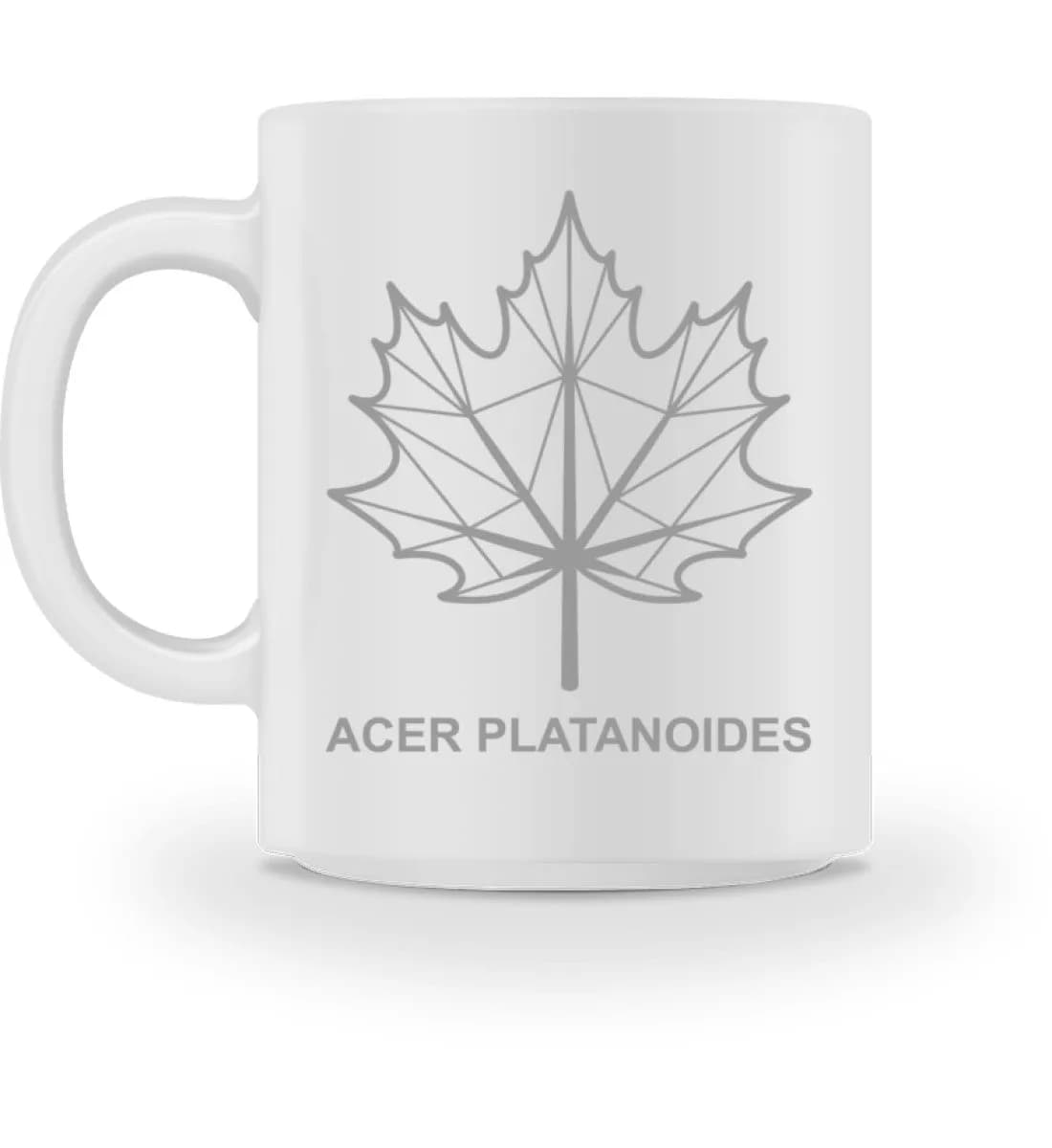 Spitzahornblatt Linien - Tasse