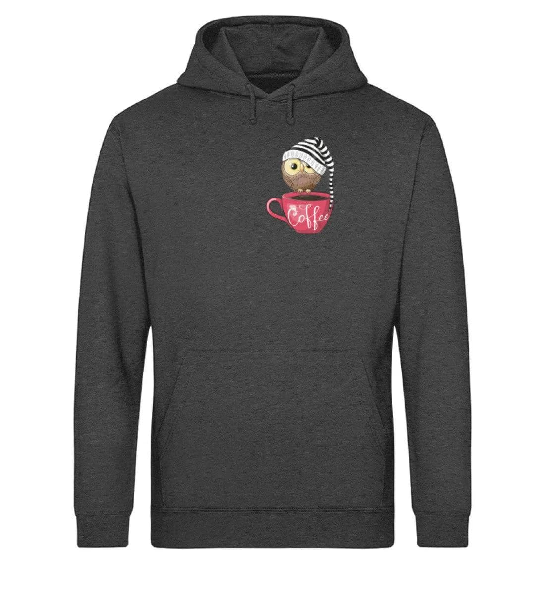 Eule auf Tasse mit Mütze - Unisex Basic Bio Hoodie