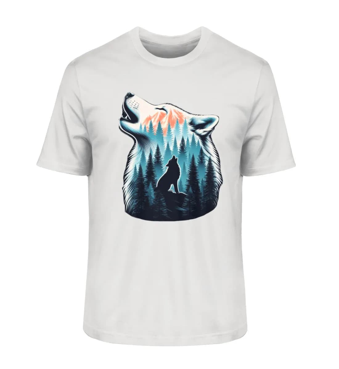 Einsamer Wolf - Herren Premium Bio Shirt