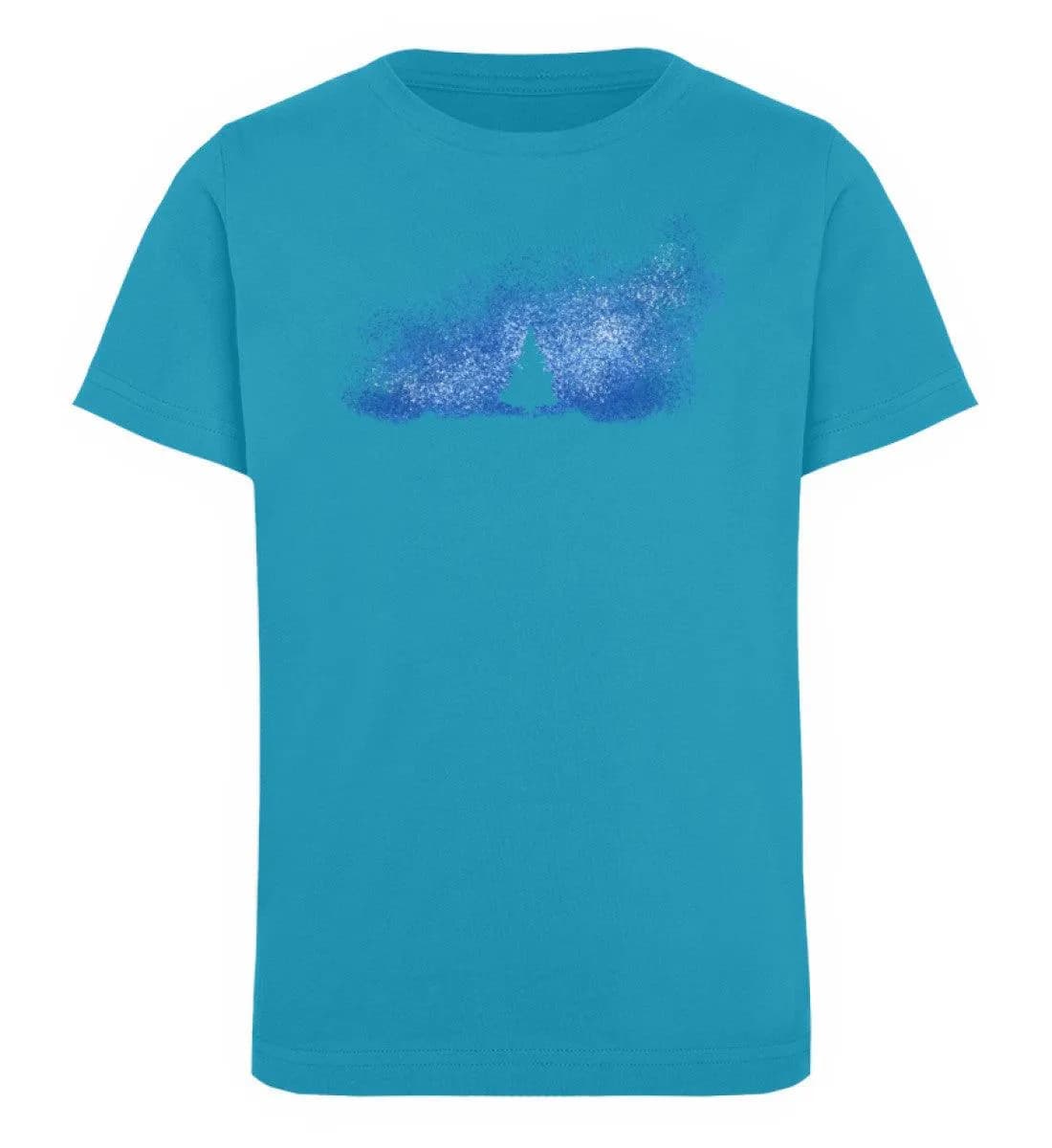 Baum im Sternenhimmel blau - Kinder Bio T-Shirt